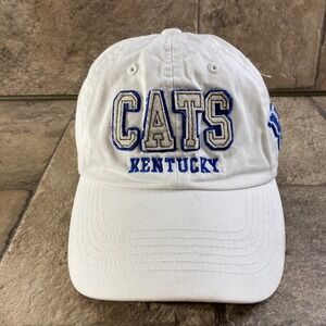 Vintage University Of Kentucky Wildcats CATS NCAA White Hat Top Of The World E2A